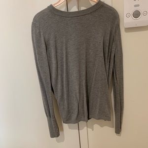 Lululemon gray sweater, wrap back